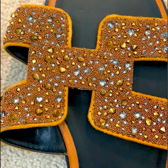 Summer Slides Sandals Brown only - Picture 2 of 3